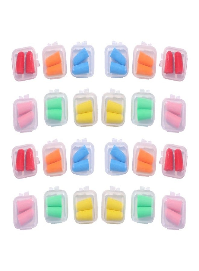 ccHuDE 24 Sets Soft Foam Earplugs Noise Cancelling Ear Plugs Sound Blocking Earplugs Hearing Protection Ear Plugs with Case - Image 1
